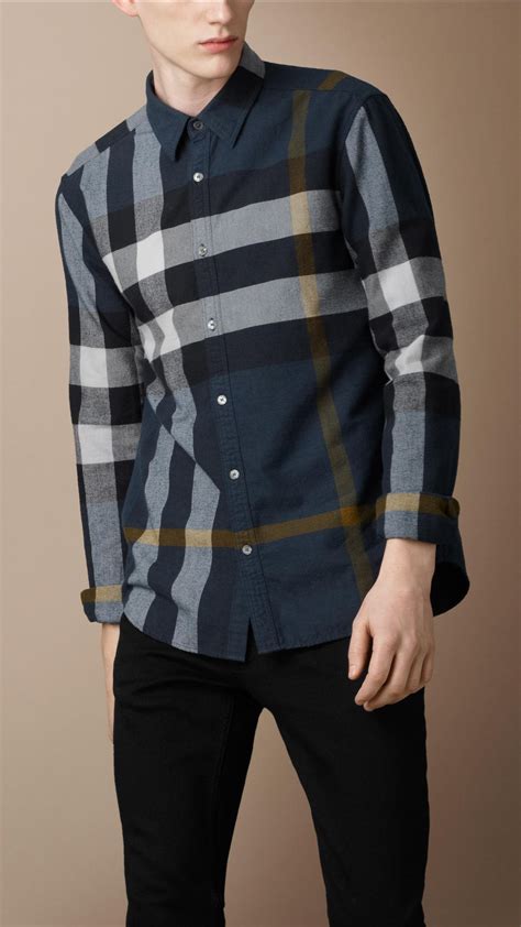 cheap burberry shirts mens|burberry flannel shirt men's.